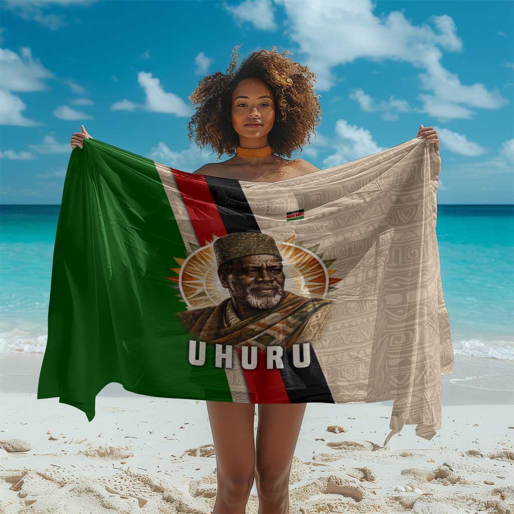 Jomo Kenyatta Sarong Uhuru and Kenyan Heritage Quote Tribute - African Pride