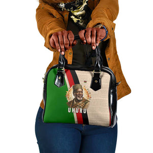 Jomo Kenyatta Shoulder Handbag Uhuru and Kenyan Heritage Quote Tribute - African Pride