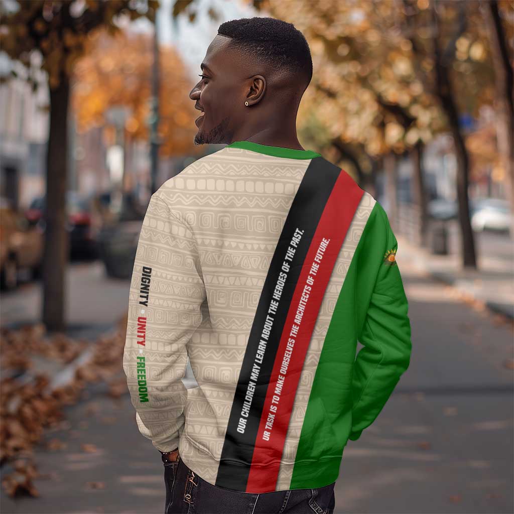 Jomo Kenyatta Sweatshirt Uhuru and Kenyan Heritage Quote Tribute - African Pride