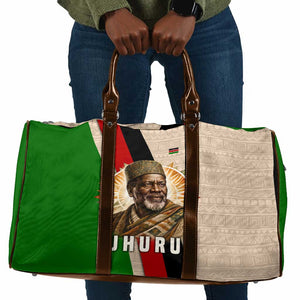 Jomo Kenyatta Travel Bag Uhuru and Kenyan Heritage Quote Tribute - African Pride