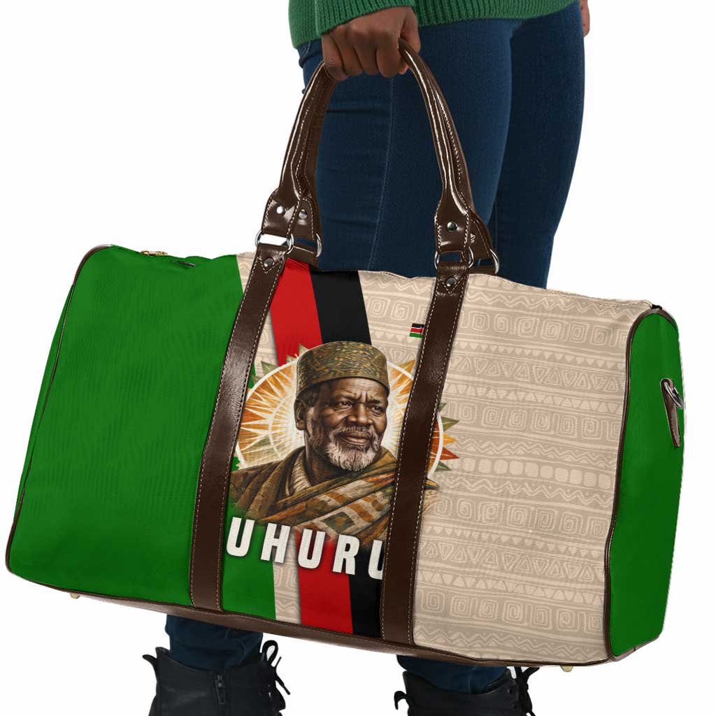 Jomo Kenyatta Travel Bag Uhuru and Kenyan Heritage Quote Tribute - African Pride