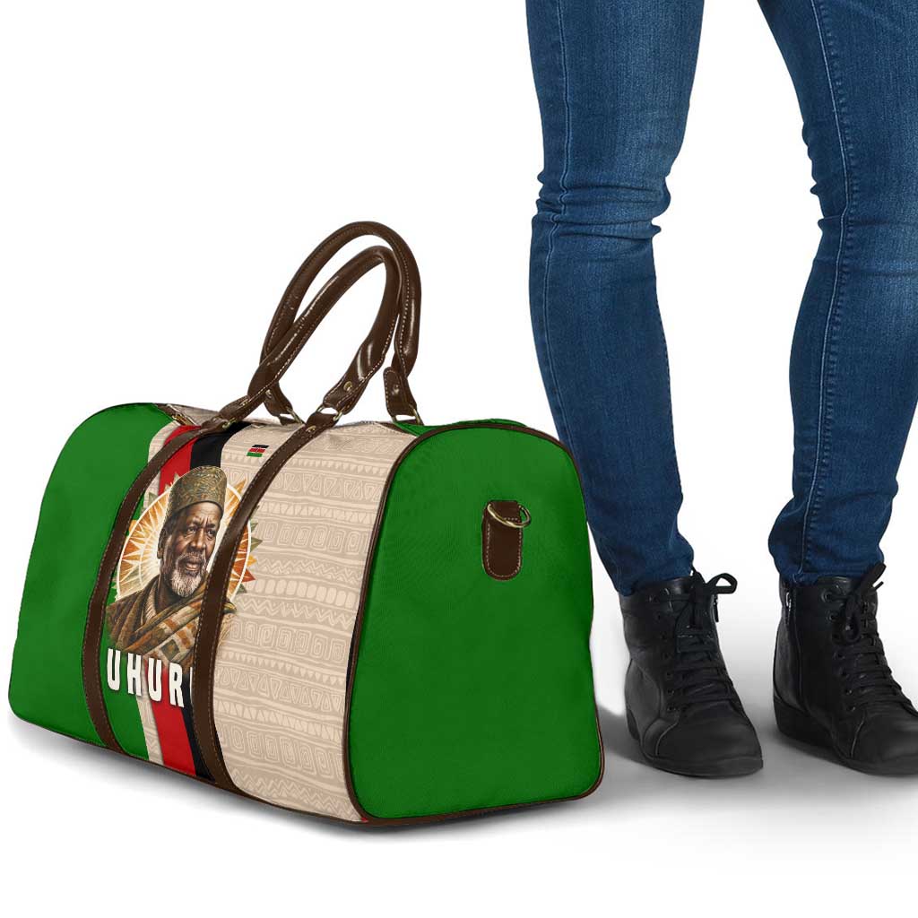 Jomo Kenyatta Travel Bag Uhuru and Kenyan Heritage Quote Tribute - African Pride
