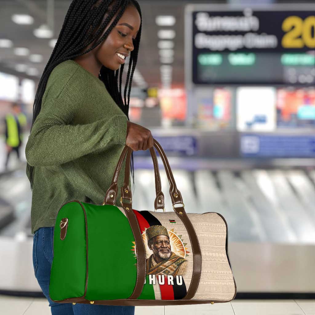 Jomo Kenyatta Travel Bag Uhuru and Kenyan Heritage Quote Tribute - African Pride