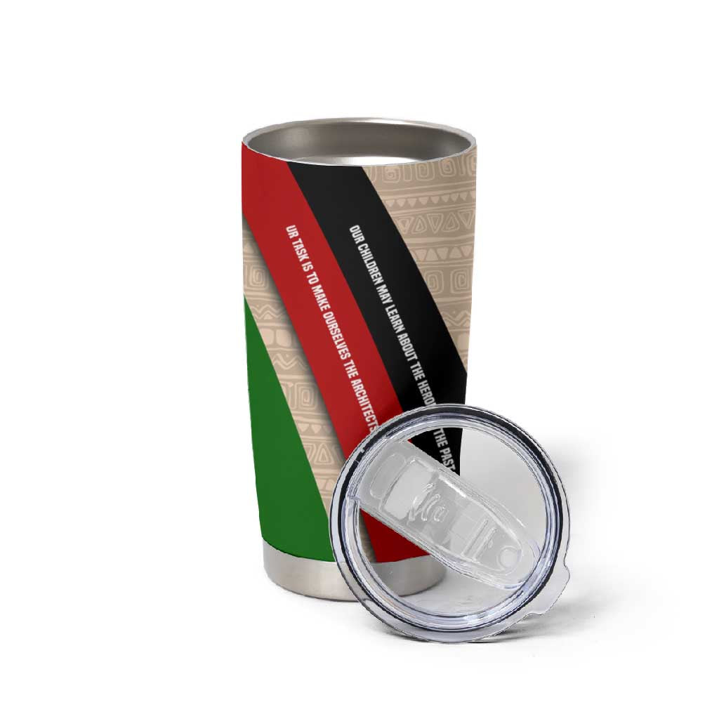 Jomo Kenyatta Tumbler Cup Uhuru and Kenyan Heritage Quote Tribute - African Pride