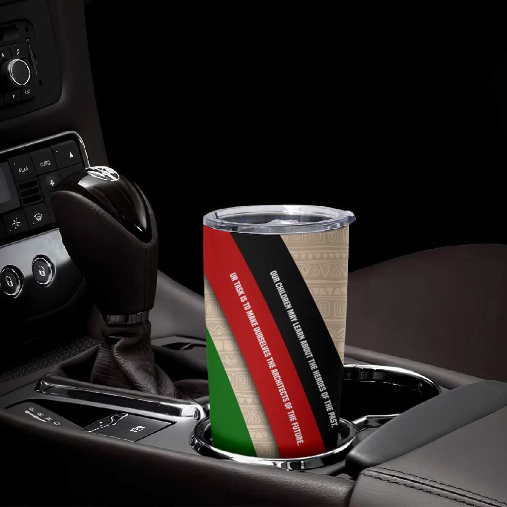 Jomo Kenyatta Tumbler Cup Uhuru and Kenyan Heritage Quote Tribute - African Pride
