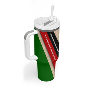 Jomo Kenyatta Tumbler With Handle Uhuru and Kenyan Heritage Quote Tribute - African Pride