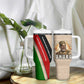 Jomo Kenyatta Tumbler With Handle Uhuru and Kenyan Heritage Quote Tribute - African Pride