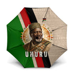 Jomo Kenyatta Umbrella Uhuru and Kenyan Heritage Quote Tribute - African Pride