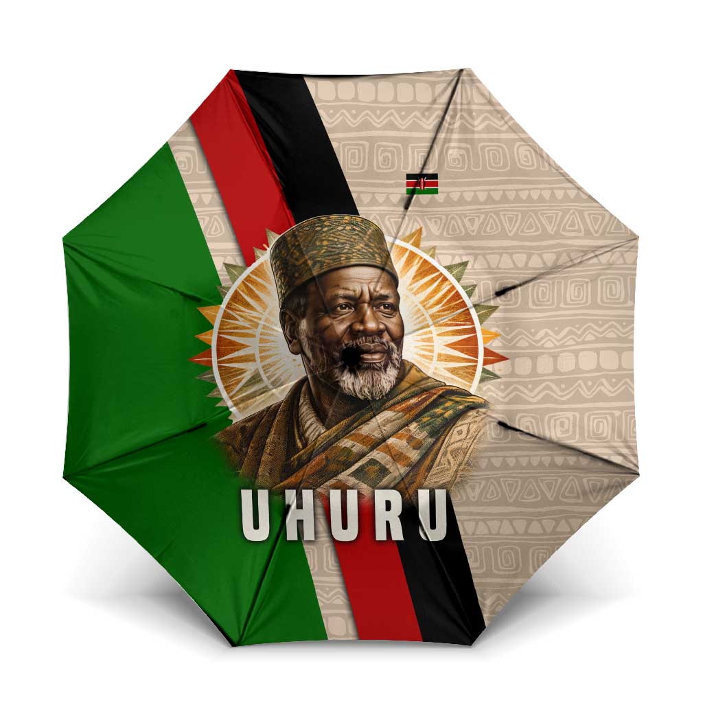 Jomo Kenyatta Umbrella Uhuru and Kenyan Heritage Quote Tribute - African Pride