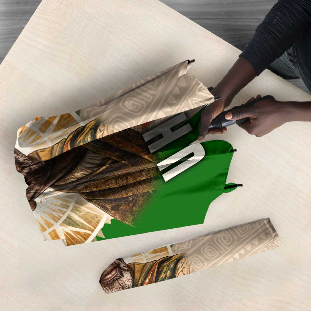 Jomo Kenyatta Umbrella Uhuru and Kenyan Heritage Quote Tribute - African Pride