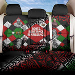 Jomo Kenyatta Back Car Seat Cover with Roots Resistance Renaissance and Kenyan Patchwork Pattern Tribute - African Pride