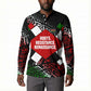 Jomo Kenyatta Button Sweatshirt with Roots Resistance Renaissance and Kenyan Patchwork Pattern Tribute
