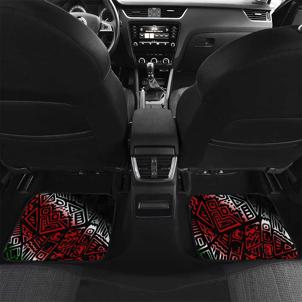 Jomo Kenyatta Car Mats with Roots Resistance Renaissance and Kenyan Patchwork Pattern Tribute - African Pride