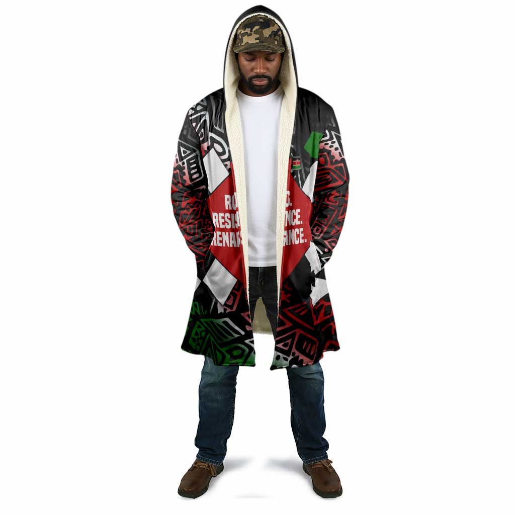 Jomo Kenyatta Cloak with Roots Resistance Renaissance and Kenyan Patchwork Pattern Tribute - African Pride