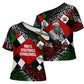 Jomo Kenyatta Cross Shoulder Shirt with Roots Resistance Renaissance and Kenyan Patchwork Pattern Tribute - African Pride