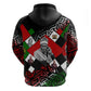 Jomo Kenyatta Hoodie with Roots Resistance Renaissance and Kenyan Patchwork Pattern Tribute - African Pride