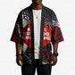 Jomo Kenyatta Kimono with Roots Resistance Renaissance and Kenyan Patchwork Pattern Tribute - African Pride
