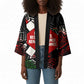 Jomo Kenyatta Kimono with Roots Resistance Renaissance and Kenyan Patchwork Pattern Tribute - African Pride