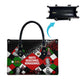Jomo Kenyatta Leather Bag with Roots Resistance Renaissance and Kenyan Patchwork Pattern Tribute - African Pride