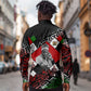 Jomo Kenyatta Long Sleeve Button Shirt with Roots Resistance Renaissance and Kenyan Patchwork Pattern Tribute - African Pride