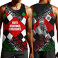 Jomo Kenyatta Men Tank Top with Roots Resistance Renaissance and Kenyan Patchwork Pattern Tribute - African Pride