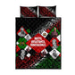 Jomo Kenyatta Quilt Bed Set with Roots Resistance Renaissance and Kenyan Patchwork Pattern Tribute - African Pride