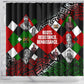 Jomo Kenyatta Shower Curtain with Roots Resistance Renaissance and Kenyan Patchwork Pattern Tribute - African Pride