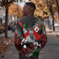 Jomo Kenyatta Sweatshirt with Roots Resistance Renaissance and Kenyan Patchwork Pattern Tribute - African Pride