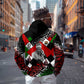 Jomo Kenyatta Zip Hoodie with Roots Resistance Renaissance and Kenyan Patchwork Pattern Tribute - African Pride