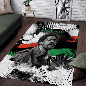 Bobby Seale Area Rug Black Panther Artwork Solidarity Quote Revolutionary Civil Rights Tribute - African Pride