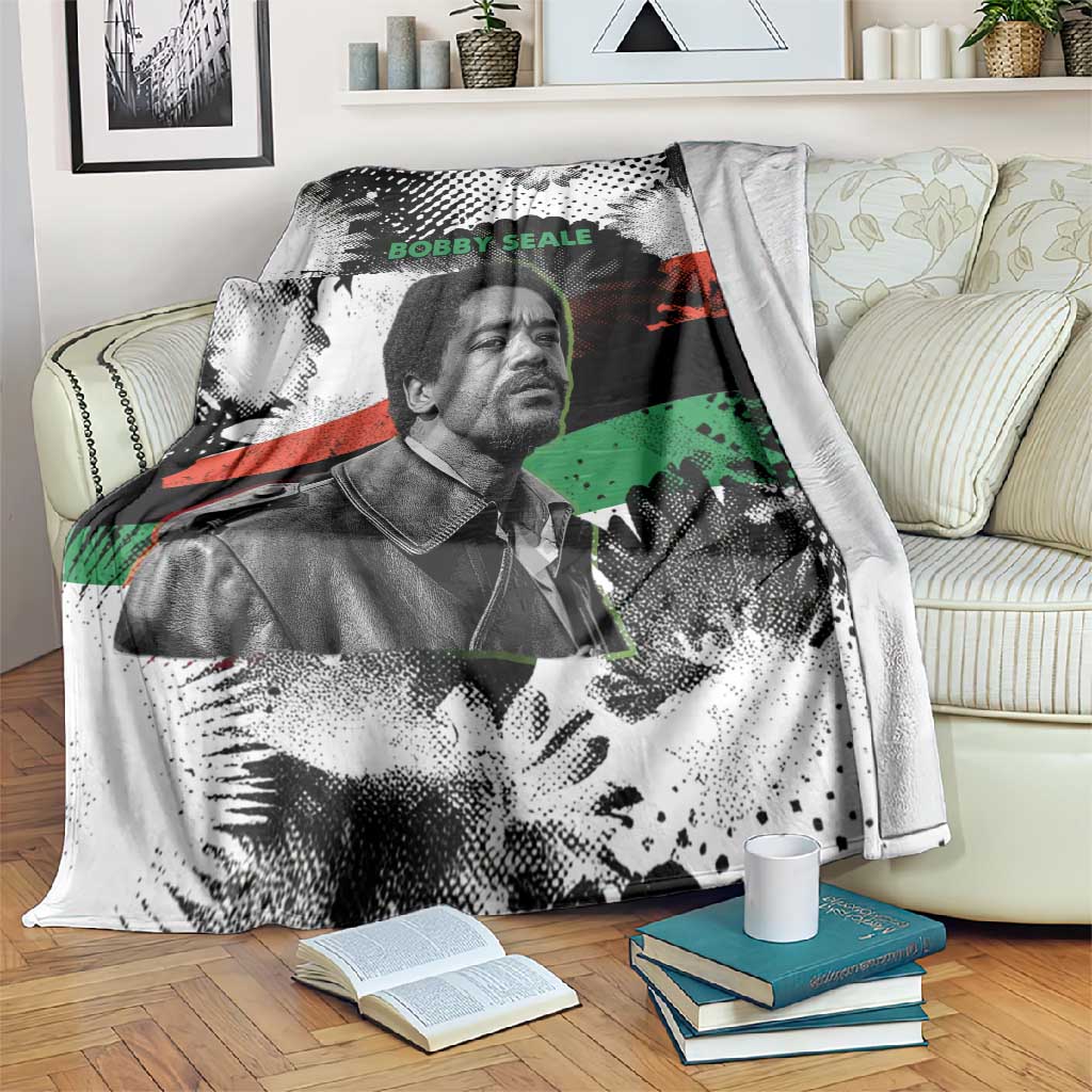 Bobby Seale Blanket Black Panther Artwork Solidarity Quote Revolutionary Civil Rights Tribute - African Pride