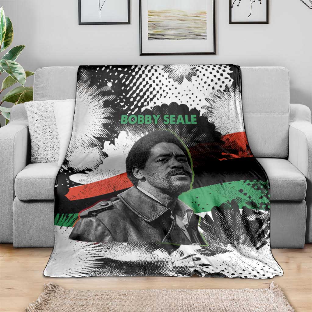 Bobby Seale Blanket Black Panther Artwork Solidarity Quote Revolutionary Civil Rights Tribute - African Pride