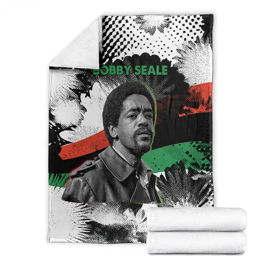 Bobby Seale Blanket Black Panther Artwork Solidarity Quote Revolutionary Civil Rights Tribute - African Pride