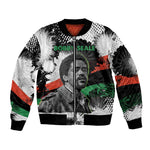 Bobby Seale Bomber Jacket Black Panther Artwork Solidarity Quote Revolutionary Civil Rights Tribute - African Pride