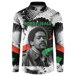 Bobby Seale Button Sweatshirt Black Panther Artwork Solidarity Quote Revolutionary Civil Rights Tribute