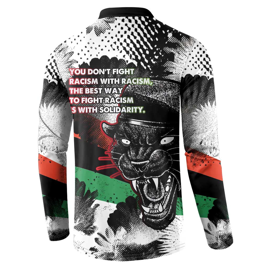 Bobby Seale Button Sweatshirt Black Panther Artwork Solidarity Quote Revolutionary Civil Rights Tribute