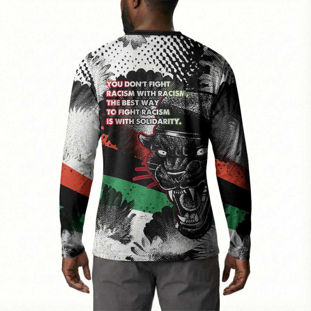 Bobby Seale Button Sweatshirt Black Panther Artwork Solidarity Quote Revolutionary Civil Rights Tribute