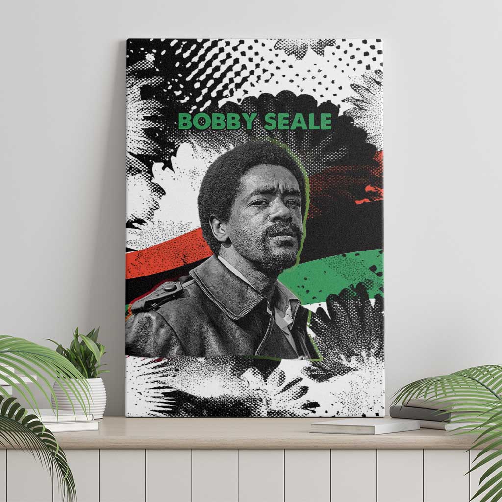 Bobby Seale Canvas Wall Art Black Panther Artwork Solidarity Quote Revolutionary Civil Rights Tribute - African Pride