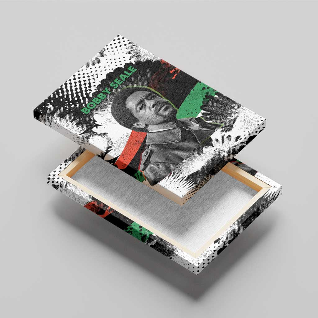 Bobby Seale Canvas Wall Art Black Panther Artwork Solidarity Quote Revolutionary Civil Rights Tribute - African Pride