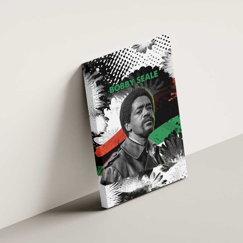 Bobby Seale Canvas Wall Art Black Panther Artwork Solidarity Quote Revolutionary Civil Rights Tribute - African Pride