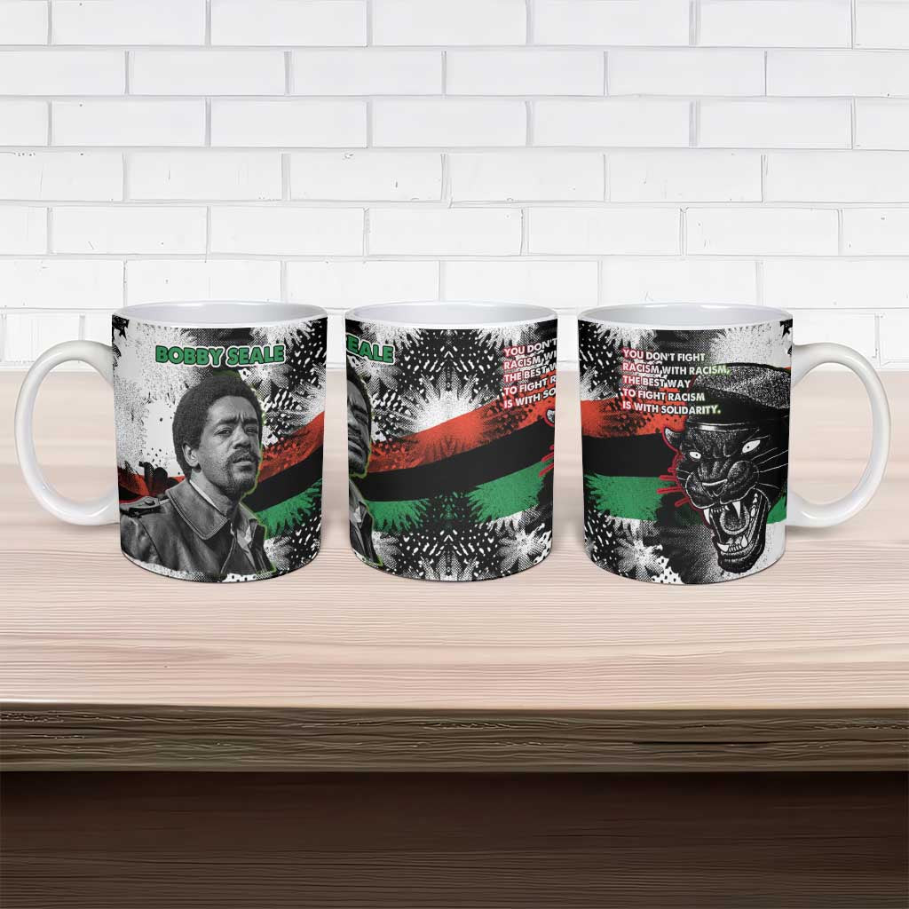 Bobby Seale Ceramic Mug Black Panther Artwork Solidarity Quote Revolutionary Civil Rights Tribute - African Pride