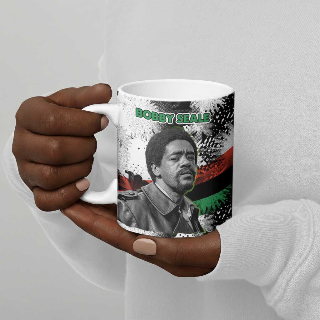 Bobby Seale Ceramic Mug Black Panther Artwork Solidarity Quote Revolutionary Civil Rights Tribute - African Pride