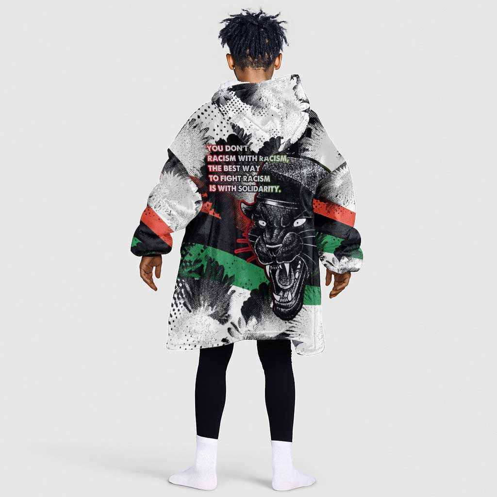 Bobby Seale Kid Wearable Blanket Hoodie Black Panther Artwork Solidarity Quote Revolutionary Civil Rights Tribute - African Pride