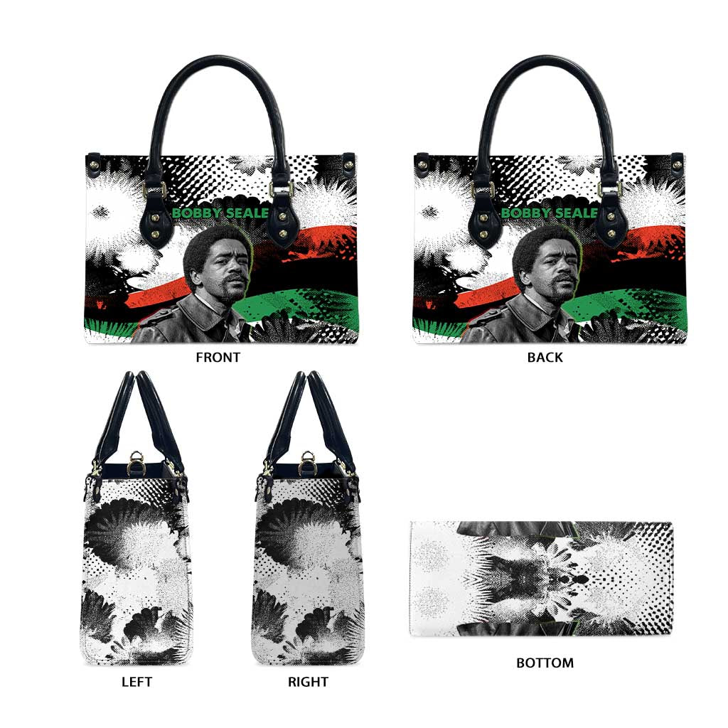 Bobby Seale Leather Bag Black Panther Artwork Solidarity Quote Revolutionary Civil Rights Tribute - African Pride