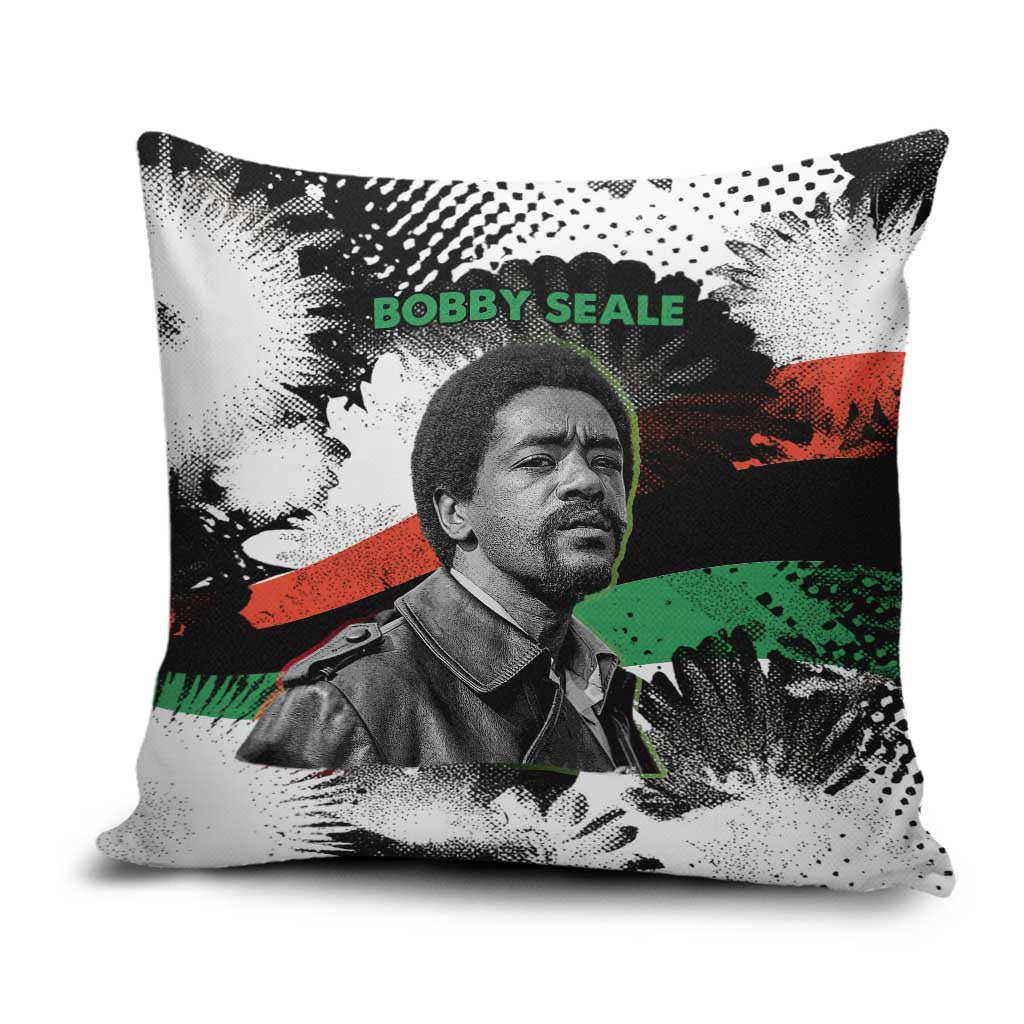 Bobby Seale Pillow Cover Black Panther Artwork Solidarity Quote Revolutionary Civil Rights Tribute - African Pride