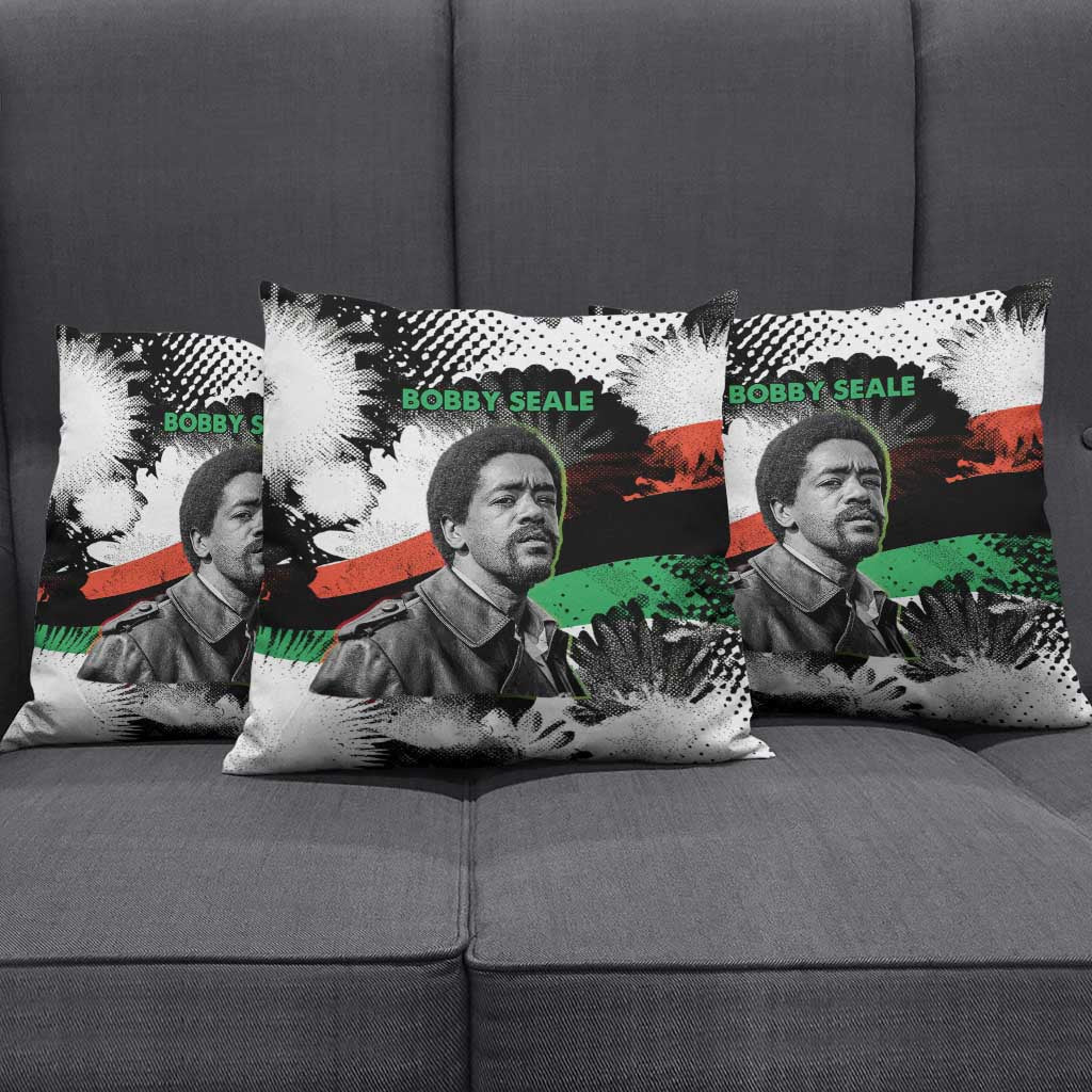 Bobby Seale Pillow Cover Black Panther Artwork Solidarity Quote Revolutionary Civil Rights Tribute - African Pride
