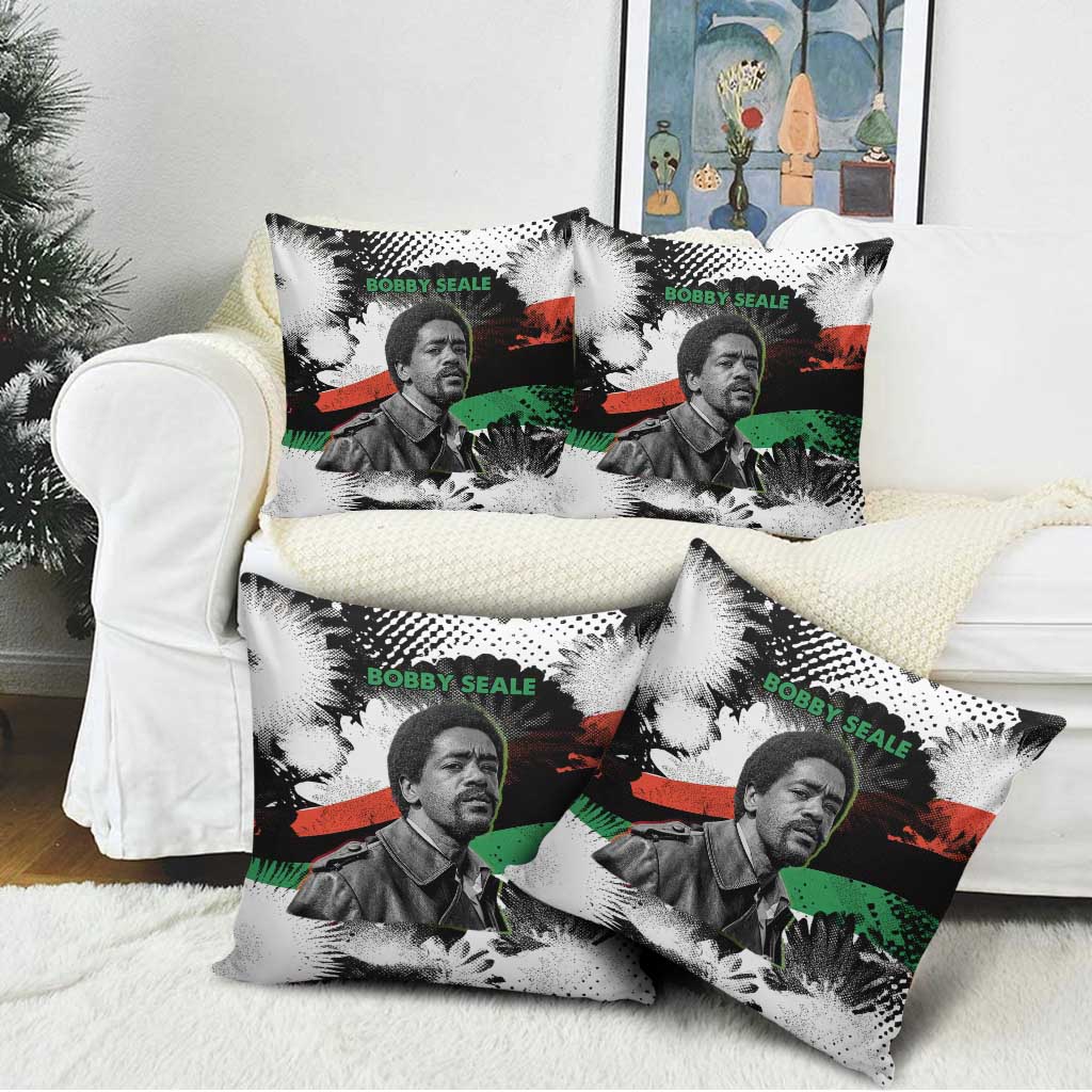 Bobby Seale Pillow Cover Black Panther Artwork Solidarity Quote Revolutionary Civil Rights Tribute - African Pride