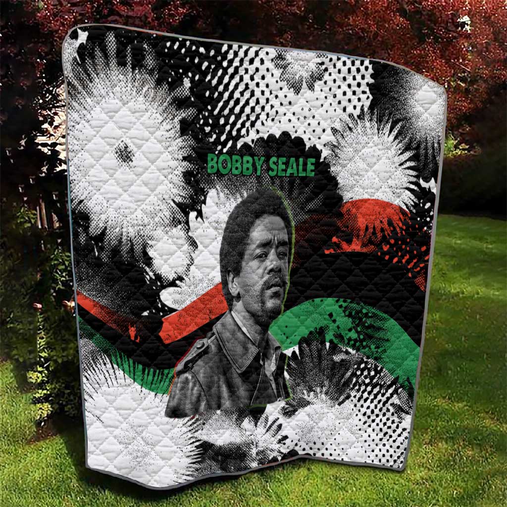 Bobby Seale Quilt Black Panther Artwork Solidarity Quote Revolutionary Civil Rights Tribute - African Pride