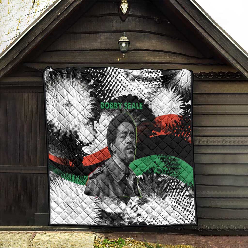 Bobby Seale Quilt Black Panther Artwork Solidarity Quote Revolutionary Civil Rights Tribute - African Pride