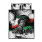 Bobby Seale Quilt Bed Set Black Panther Artwork Solidarity Quote Revolutionary Civil Rights Tribute - African Pride